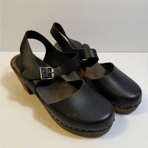 Lotta From Stockholm Black Leather Mules